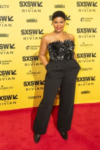 Morgan Dixon at the "The Baltimorons" Premiere during the SXSW Conference & Festivals at the Alamo Drafthouse on March 8, 2025 in Austin, Texas.