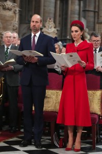 LONDON, ENGLAND - MARCH 10: Prince William, Prince of Wales and Catherine, Princess of Wales attend the Commonwealth Day Service of Celebration at Westminster Abbey on March 10, 2025 in London, England. (Photo by Aaron Chown - WPA Pool/Getty Images)