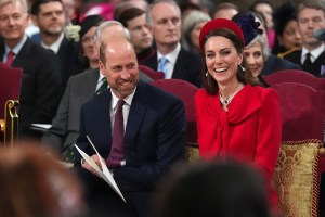 LONDON, ENGLAND - MARCH 10: Prince William, Prince of Wales and Catherine, Princess of Wales attend the Commonwealth Day Service of Celebration at Westminster Abbey on March 10, 2025 in London, England. (Photo by Aaron Chown - WPA Pool/Getty Images)