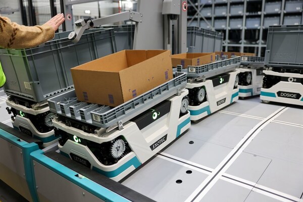 Exotec's Skypod system, which it will integrate into Oxford Industries' new, Georgia-based distribution center.