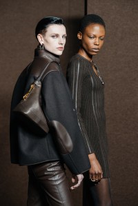 Backstage at Hermès Fall 2025 Ready-to-Wear Collection at Paris Fashion Week