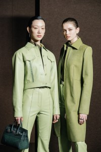 Backstage at Hermès Fall 2025 Ready-to-Wear Collection at Paris Fashion Week