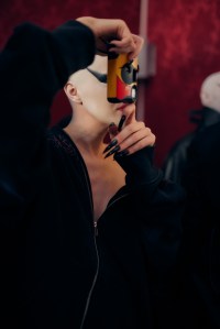 Backstage at Matières Fécales Fall 2025 Ready-to-Wear Collection at Paris Fashion Week