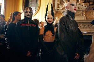 Backstage at Matières Fécales Fall 2025 Ready-to-Wear Collection at Paris Fashion Week