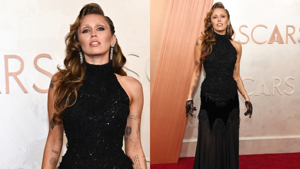 Miley Cyrus attends the 97th Annual Academy Awards at the Dolby Theatre in Hollywood, California on March 2, 2025.
