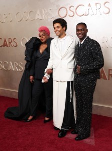 Aunjanue Ellis-Taylor, Brandon Wilson, and Ethan Herisse