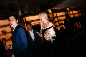 The scene at the Printemps New York grand opening cocktail party.