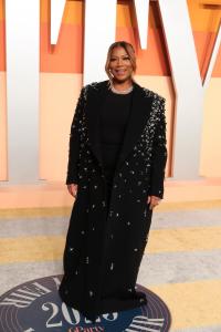 Queen Latifah at the 2025 Vanity Fair Oscar Party Hosted By Radhika Jones held at Wallis Annenberg Center for the Performing Arts on March 02, 2025 in Beverly Hills, California.