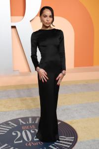 Zoe Kravitz at the 2025 Vanity Fair Oscar Party Hosted By Radhika Jones held at Wallis Annenberg Center for the Performing Arts on March 02, 2025 in Beverly Hills, California.