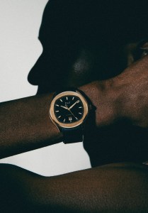 Piaget Polo watch with rose gold case.