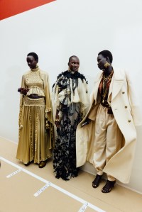 Backstage at Zimmermann Fall 2025 Ready-to-Wear Collection at Paris Fashion Week