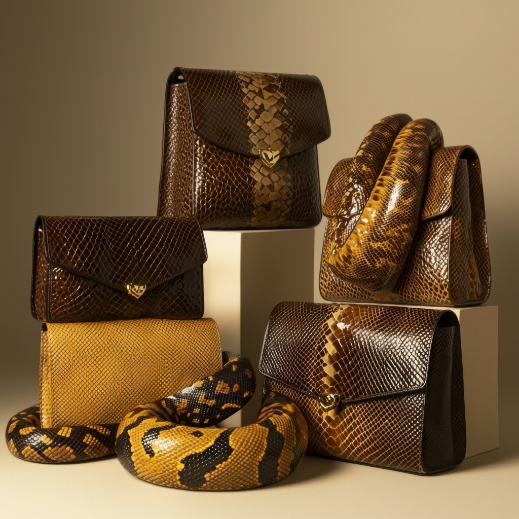 Python snake handbags.