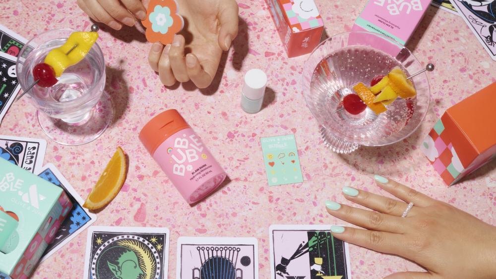 Bubble Skincare Olive & June collaboration