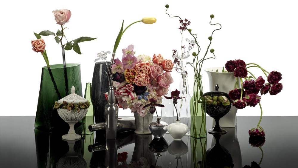 Vases and candy dishes from The Josephine Collection by Kris Van Assche for Serax.