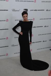 Victoria Beckham attends the EJAF Oscar Party at the Pacific Design Center in Los Angeles.
