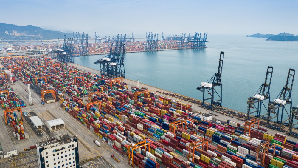 A container port in Shenzhen, China.