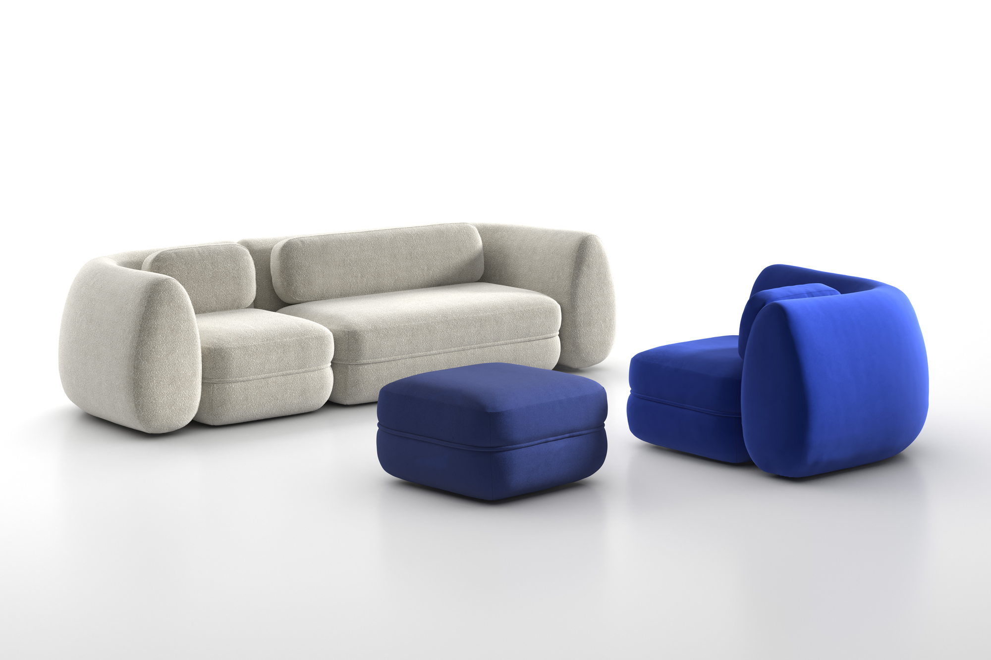 The Diesel Living with Moroso D-Scape sofa system.