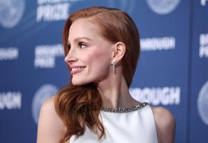 Jessica Chastain at The 11th Breakthrough Prize Ceremony held at Barker Hanger on April 05, 2025 in Santa Monica, California.