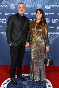Sam Sheridan, Patty Jenkins at The 11th Breakthrough Prize Ceremony held at Barker Hanger on April 05, 2025 in Santa Monica, California.