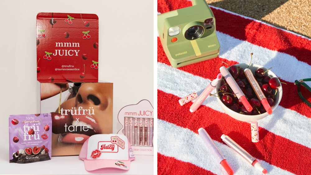 Tarte Cosmetics x Tru Fru cherry girl aesthetic collection