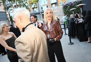 Tan France and Laura Brown