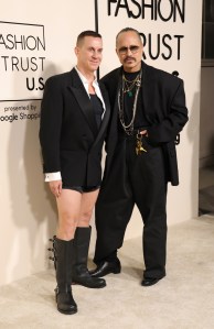 Jeremy Scott, Willy Chavarria at the Fashion Trust U.S Awards 2025 held at The Lot at Formosa on April 08, 2025 in Los Angeles, California
