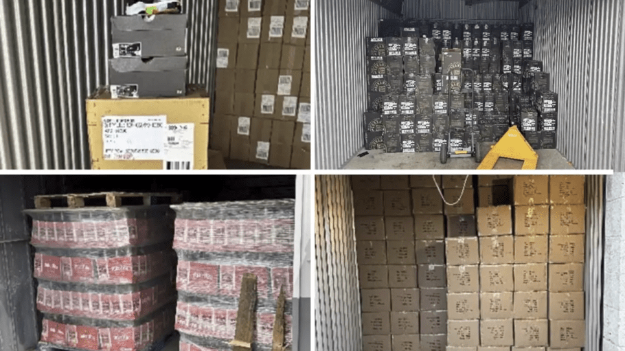 Roughly $1.2 million worth of stolen goods was found in storage unit facilities in the San Fernando Valley, where police found clothing, speakers and other items.