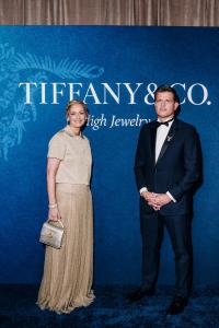 Nathalie Verdeille, Anthony Ledru at the Tiffany Blue Book Gala held at The Metropolitan Museum of Art on April 25, 2025 in New York, New York.