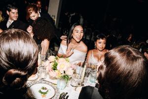 Greta Lee, Quinta Brunson at the Tiffany Blue Book Gala held at The Metropolitan Museum of Art on April 25, 2025 in New York, New York.