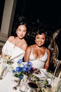 Greta Lee, Quinta Brunson at the Tiffany Blue Book Gala held at The Metropolitan Museum of Art on April 25, 2025 in New York, New York.