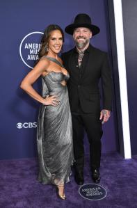 Kendra Scott, Zac Brown at the 2025 American Music Awards held at the Fontainebleau Las Vegas on May 26, 2025 in Las Vegas, Nevada.