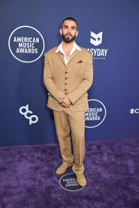 Manuel Turizo at the 2025 American Music Awards held at the Fontainebleau Las Vegas on May 26, 2025 in Las Vegas, Nevada.