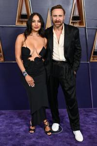 Jessica Ledon, David Guetta at the 2025 American Music Awards held at the Fontainebleau Las Vegas on May 26, 2025 in Las Vegas, Nevada.