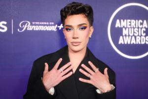 James Charles at the 2025 American Music Awards held at the Fontainebleau Las Vegas on May 26, 2025 in Las Vegas, Nevada.
