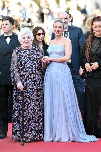 Colin Jost, June Squibb, Scarlett Johansson, Erin Kellyman at the "Vie Privée" Premiere during The 78th Cannes Film Festival at Palais des Festivals on May 20, 2025 in Cannes, France.