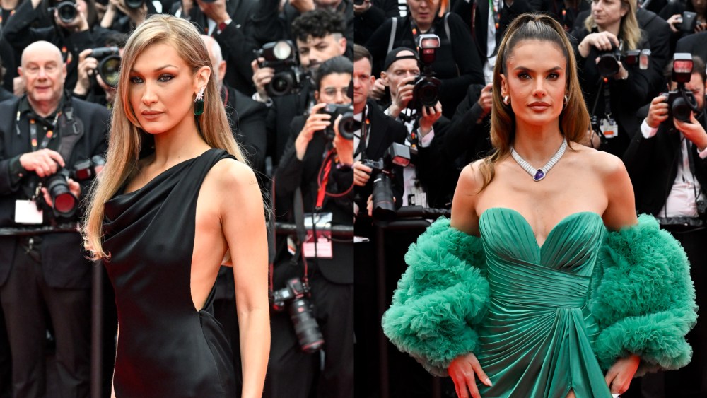 Bella Hadid and Alessandra Ambrosio at the 2025 Cannes Film Festival, models at cannes