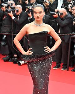 Shanina Shaik at the Opening Ceremony and "Leave One Day" Premiere at the 78th Cannes Film Festival held at Palais des Festivals on May 13, 2025 in Cannes, France.