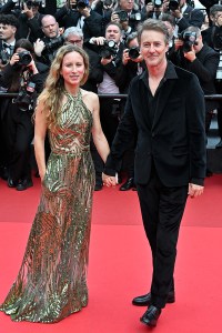 Shauna Robertson, Edward Norton at the "Highest 2 Lowest" Premiere during The 78th Cannes Film Festival at Palais des Festivals on May 19, 2025 in Cannes, France.
