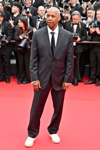Denzel Washington at the "Highest 2 Lowest" Premiere during The 78th Cannes Film Festival at Palais des Festivals on May 19, 2025 in Cannes, France.