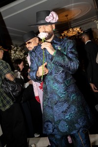 Maluma at The Carlyle Hotel before the 2025 Met Gala: "Superfine: Tailoring Black Style" held at the Metropolitan Museum of Art on May 5, 2025 in New York, New York.