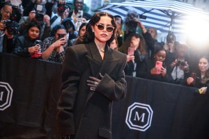 Jenna Ortega at The Mark Hotel before the 2025 Met Gala: "Superfine: Tailoring Black Style" held at the Metropolitan Museum of Art on May 5, 2025 in New York, New York.