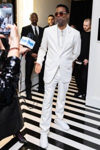 Chris Rock at The Mark Hotel before the 2025 Met Gala: "Superfine: Tailoring Black Style" held at the Metropolitan Museum of Art on May 5, 2025 in New York, New York.