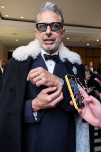 Jeff Goldblum at The Mark Hotel before the 2025 Met Gala: "Superfine: Tailoring Black Style" held at the Metropolitan Museum of Art on May 5, 2025 in New York, New York.
