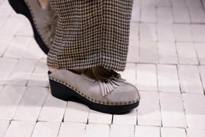 Model on the runway at Emporio Armani Men's Spring 2026 show as part of Milan Men's Fashion Week on June 21, 2025 in Milan, Italy.