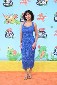 Samantha Lorraine at the Nickelodeon 2025 Kids' Choice Awards held at Barker Hangar on June 21, 2025 in Santa Monica, California.