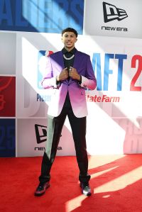 NEW YORK, NEW YORK - JUNE 25: Nique Clifford poses on the red carpet prior to the 2025 NBA Draft - Round One at Barclays Center on June 25, 2025 in New York City. NOTE TO USER: User expressly acknowledges and agrees that, by downloading and/or using this photograph, user is consenting to the terms and conditions of the Getty Images License Agreement. Mandatory Copyright Notice: Copyright 2025 NBAE (Photo by Sarah Stier/Getty Images)