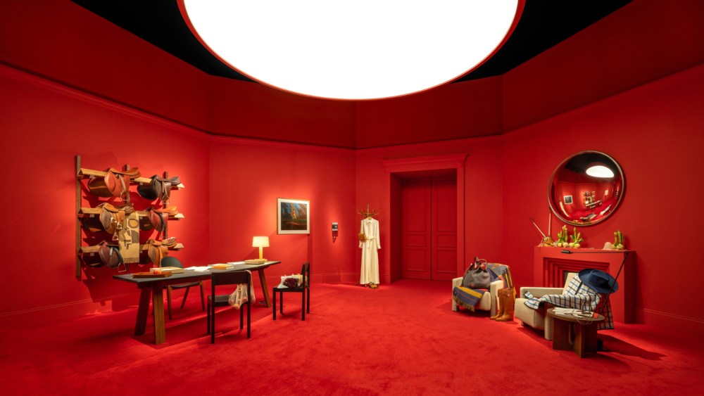 One of the rooms at the Hermes Mystery at the Grooms installation.