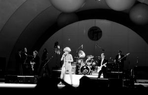 Tina Turner performs onstage during a benefit event at the Hollywood Bowl in Hollywood, California, on June 4, 1993.