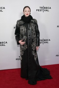 NEW YORK, NEW YORK - JUNE 06:  Andrea Riseborough attends "Dragonfly" Premiere - 2025 Tribeca Festivalat SVA Theater on June 06, 2025 in New York City. (Photo by Theo Wargo/Getty Images for Tribeca Festival)