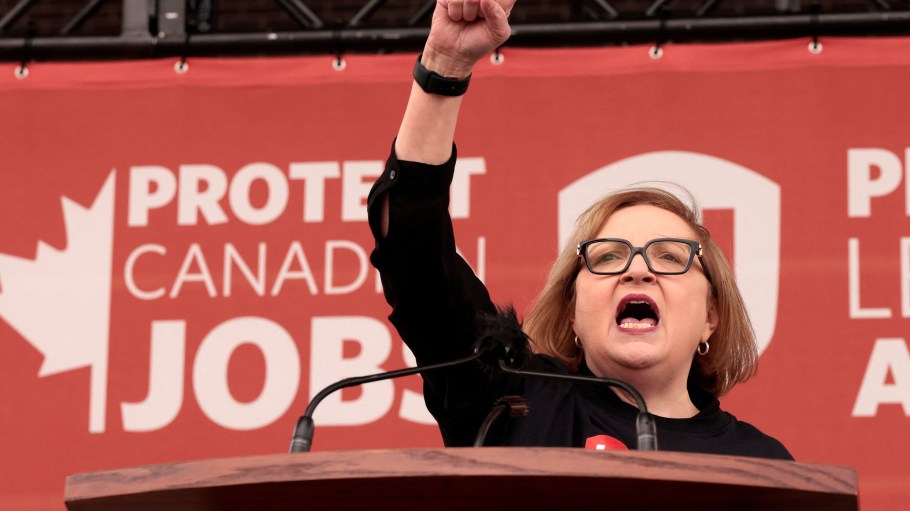 Pictured: Lana Payne, national president of Canadian labor union Unifor